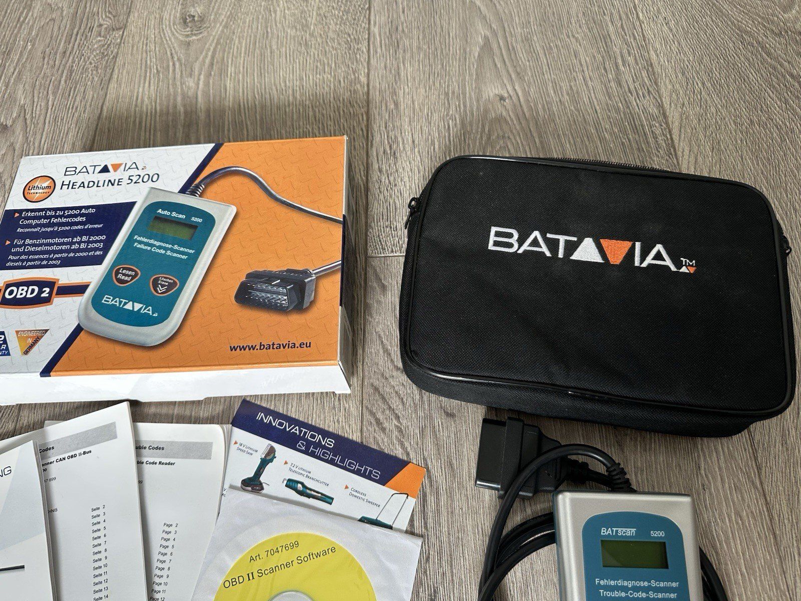 Misurare: Batavia Auto Scan 5200 OBD Headline OBD-II Fehlercode Leser – Nuovo (secondo la descrizione) da Kloten venduto da Euroasia 8