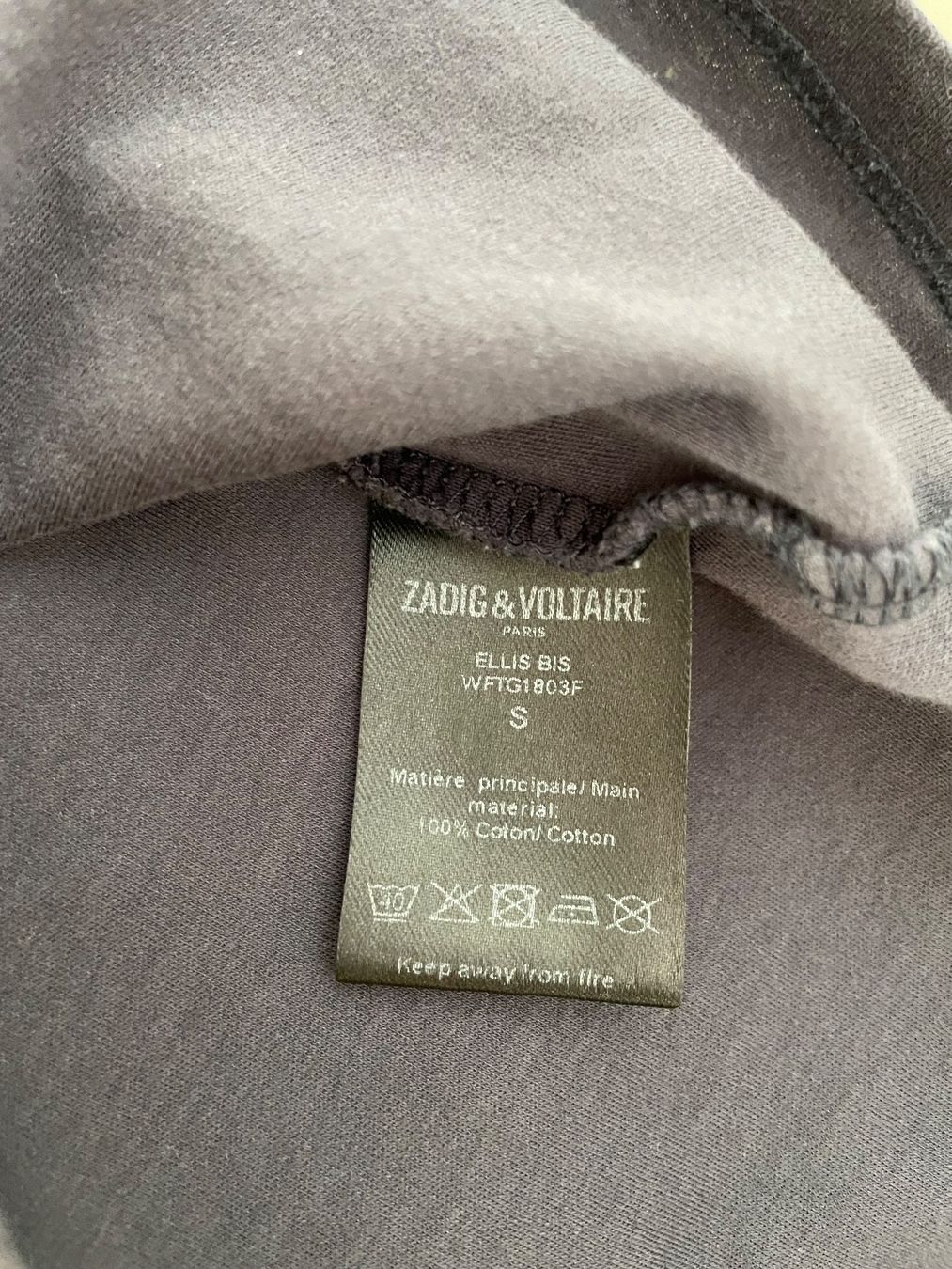 Zadig & Voltaire T-shirt: Zadig & Voltaire T-shirt S – Usato da Dübendorf venduto da VSAngel 3