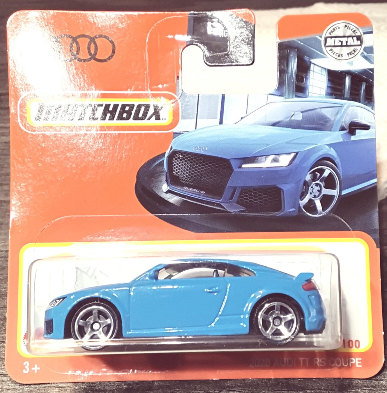 Matchbox Modellini d'auto: Matchbox Audi TT RS Coupé blau – Nuovo e nell'imballaggio originale da Pfyn venduto da Wildwilli