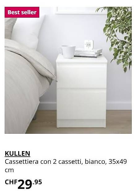 Nachttische: Comodino Ikea Kullen bianco – Gebraucht aus Lugano von mrj_2vw9 1
