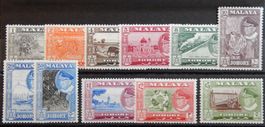 Johore Malaya Kat. 143-153 * 1957