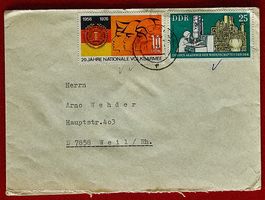 DDR 20 JAHRE NATIONALE VOLKSARMEE AKADEMIE WISSENSCHAFT 1976