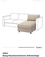 Ikea vimle bezug recamiere hillared