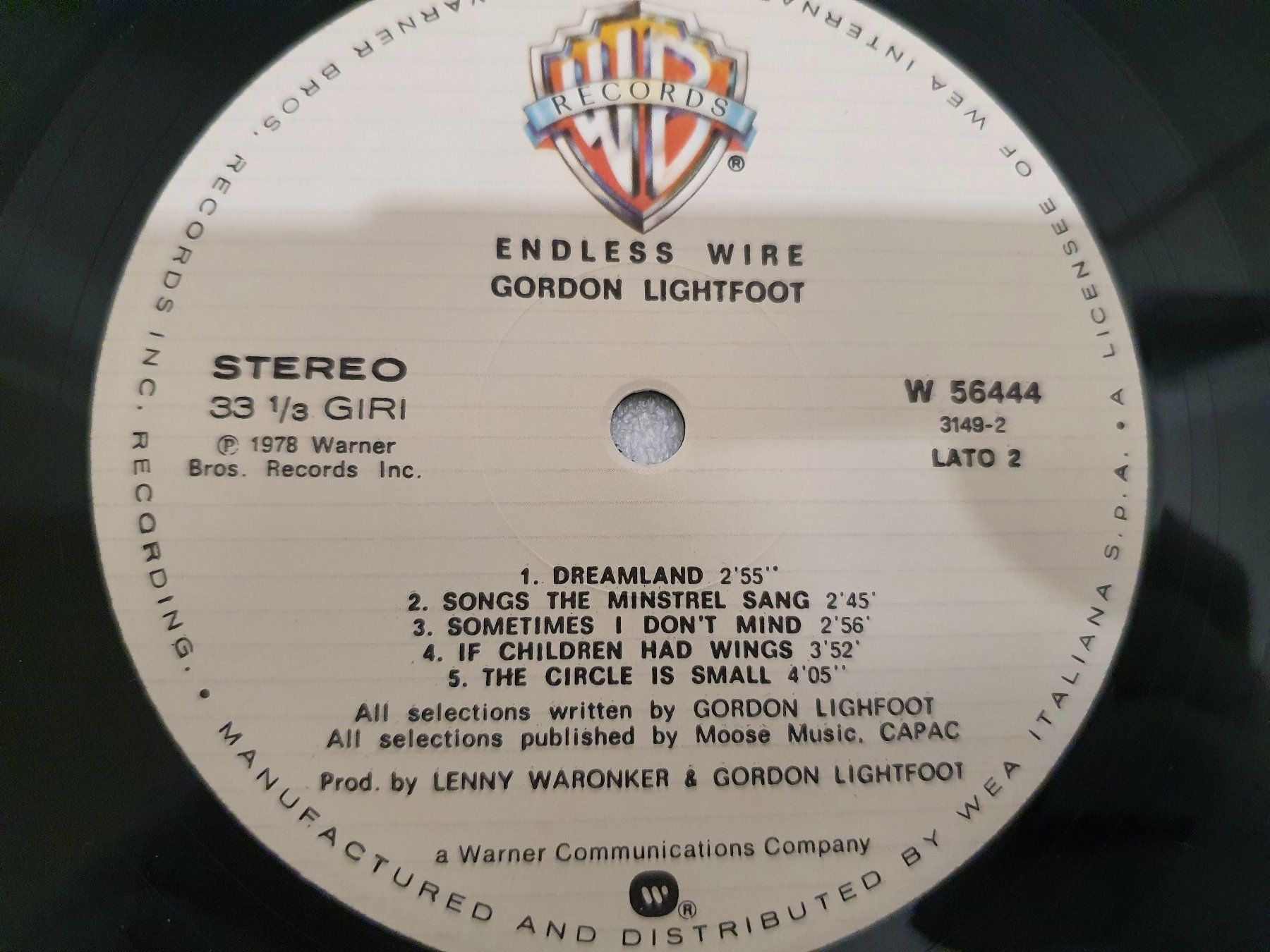 Dischi in vinile: Gordon Lightfoot – Endless Wire – Usato da Uster venduto da Vinyl-Leidenschaft 6