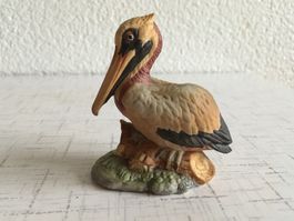Porzellan Pelikan Figur