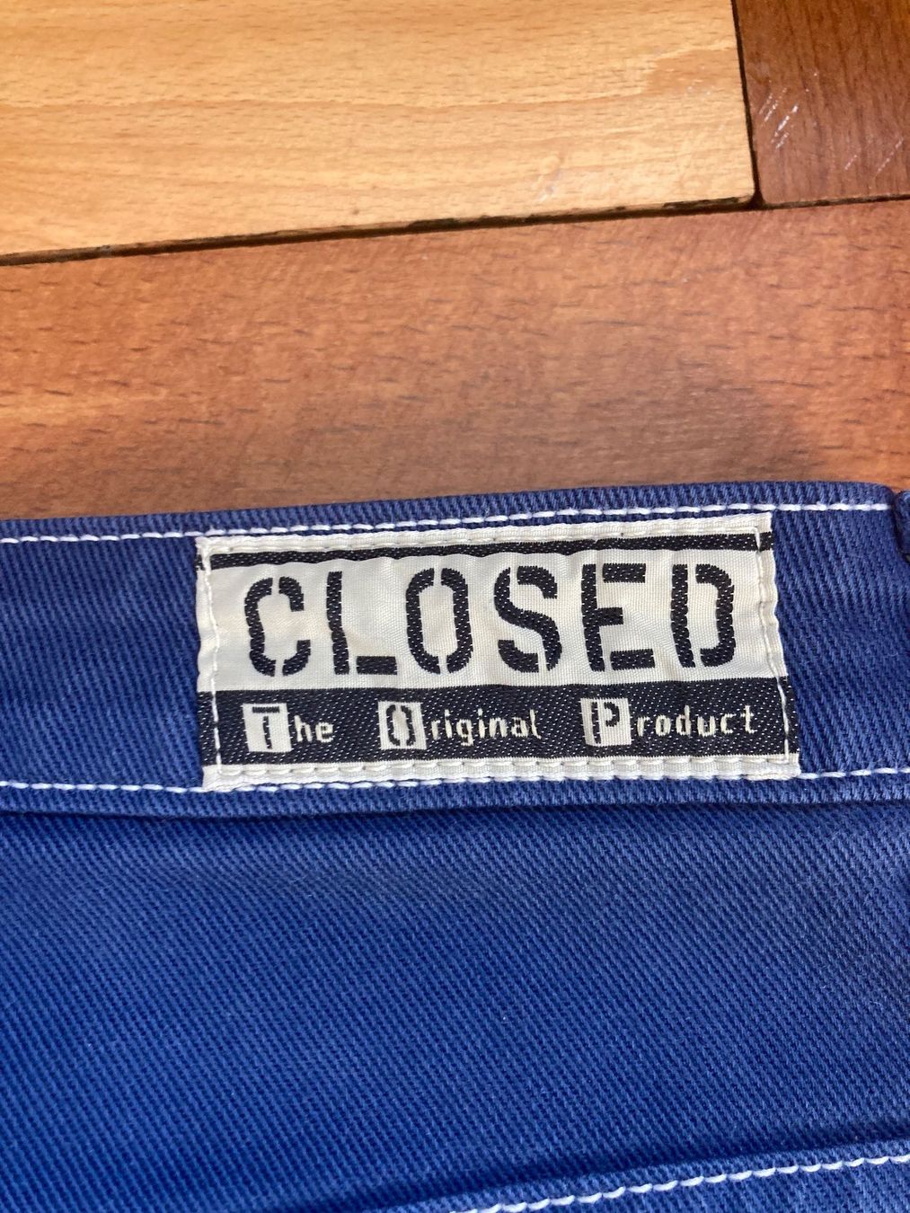 Closed Pantaloni: Closed Damen Stoffhose, Blau – Usato da Basel venduto da eva_9dtf 2