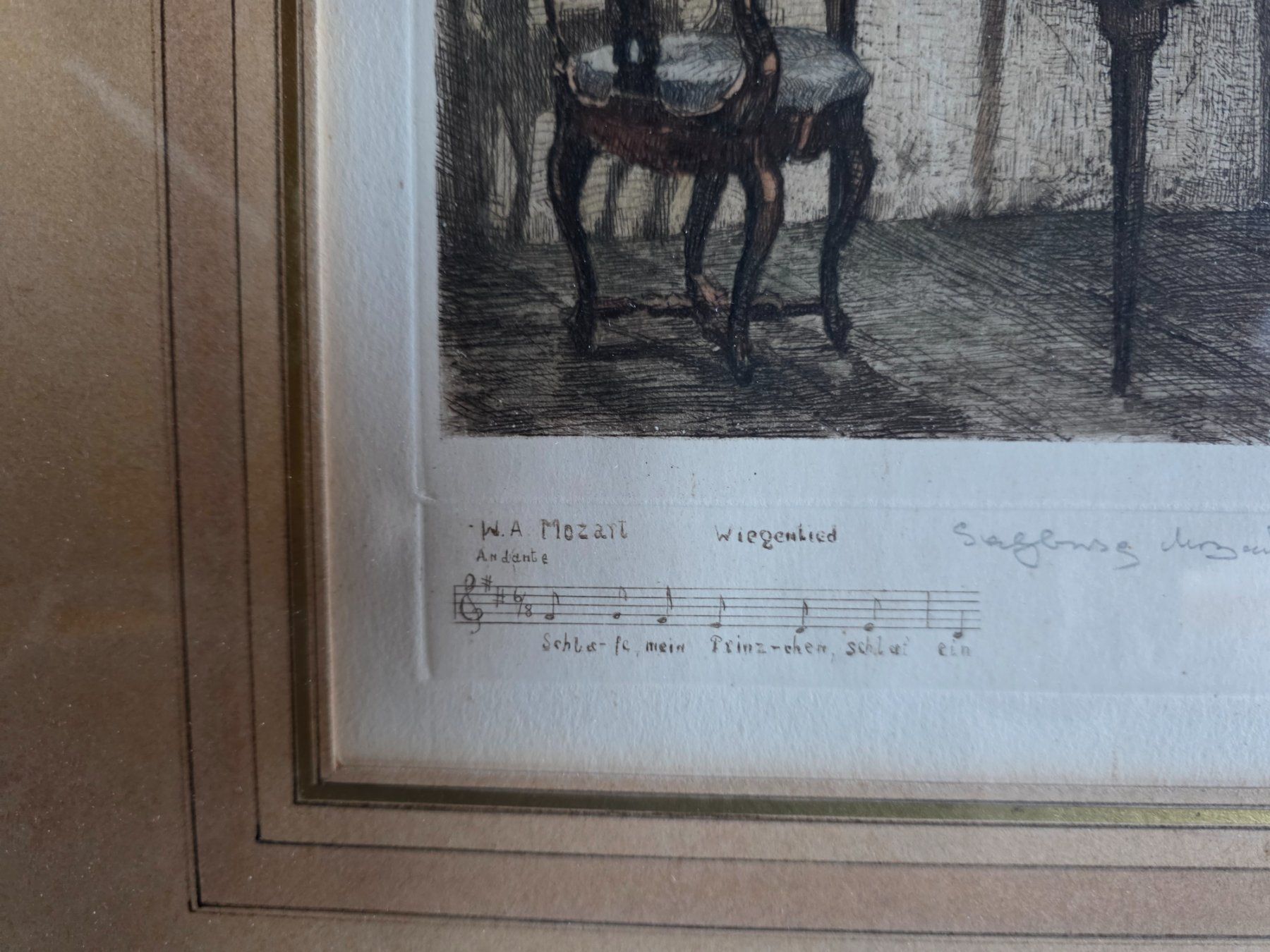 Dipinti: Bild - Radierung W.A. Mozart – Usato da Walterswil BE venduto da Lonitti 9