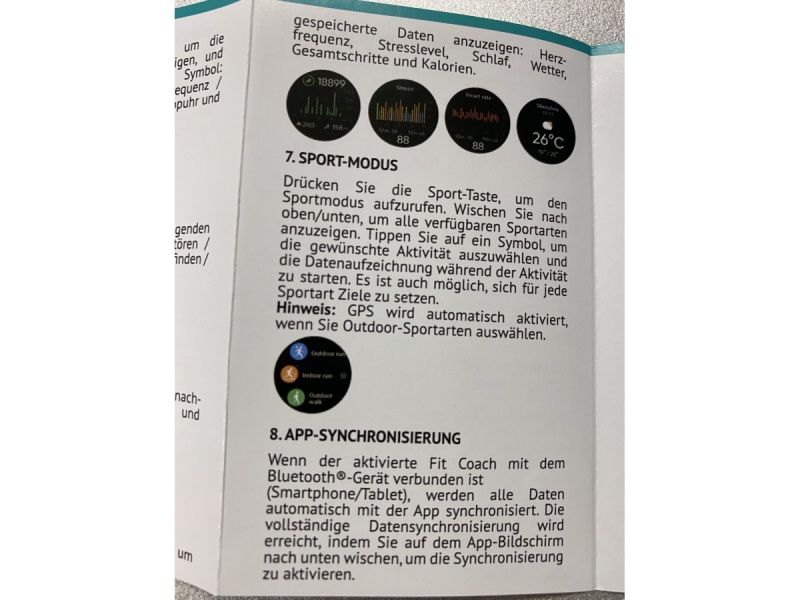 Smartwatch: neue Fit Coach Handy-Uhr – Neu und originalverpackt aus Necker von liq24 9