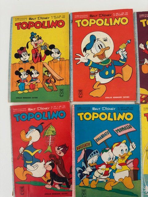 Fumetti: 9  TOPOLINI ANNI 1963 BUONI E RARI – Usato da Davesco-Soragno venduto da kappas 1