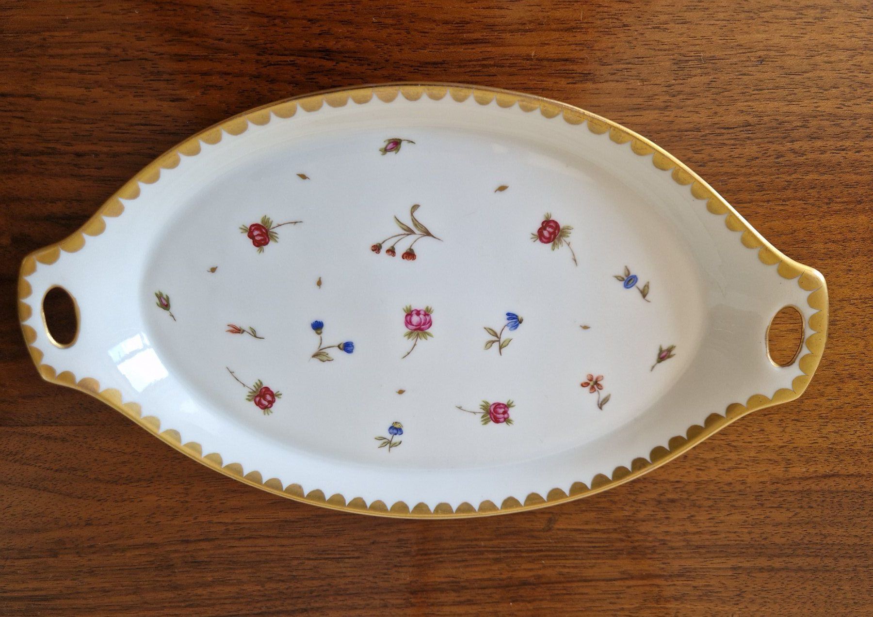 Piatti di portata: Schale mit Blumenmalerei, Langenthal – Usato da Bern venduto da Antikbatik 1