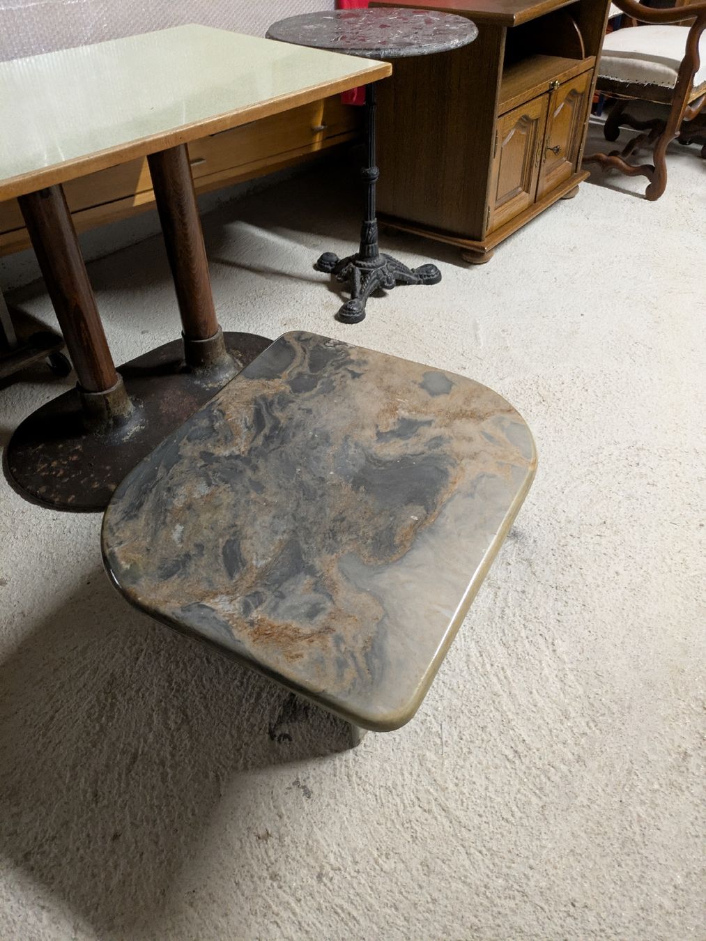 Tavoli: Table basse en marbre vintage – Usato da Echallens venduto da VintageMann 2