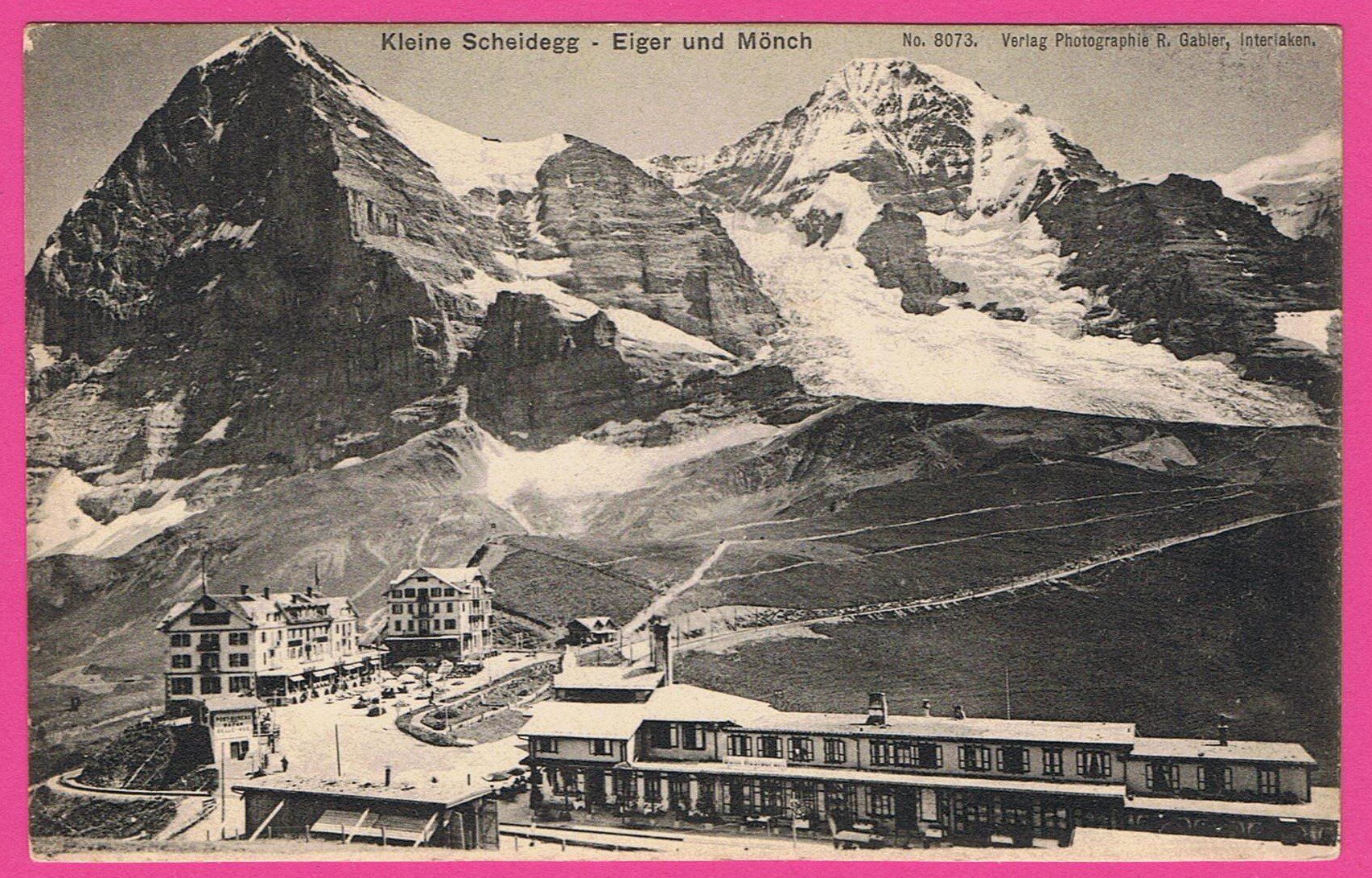 Cartoline postali: Kleine Scheidegg Eiger und Mönch – Usato da Einsiedeln venduto da dillie