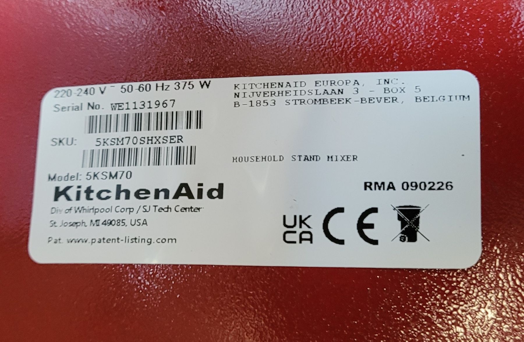 Kitchenaid Appareils de cuisine: KitchenAid 5KSM70SHX – Neuf (Voir description) à Kirchdorf BE par Duschlampe 4