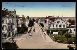 AK Kreuzlingen, Hauptstrasse mit Restaurant Rebstock