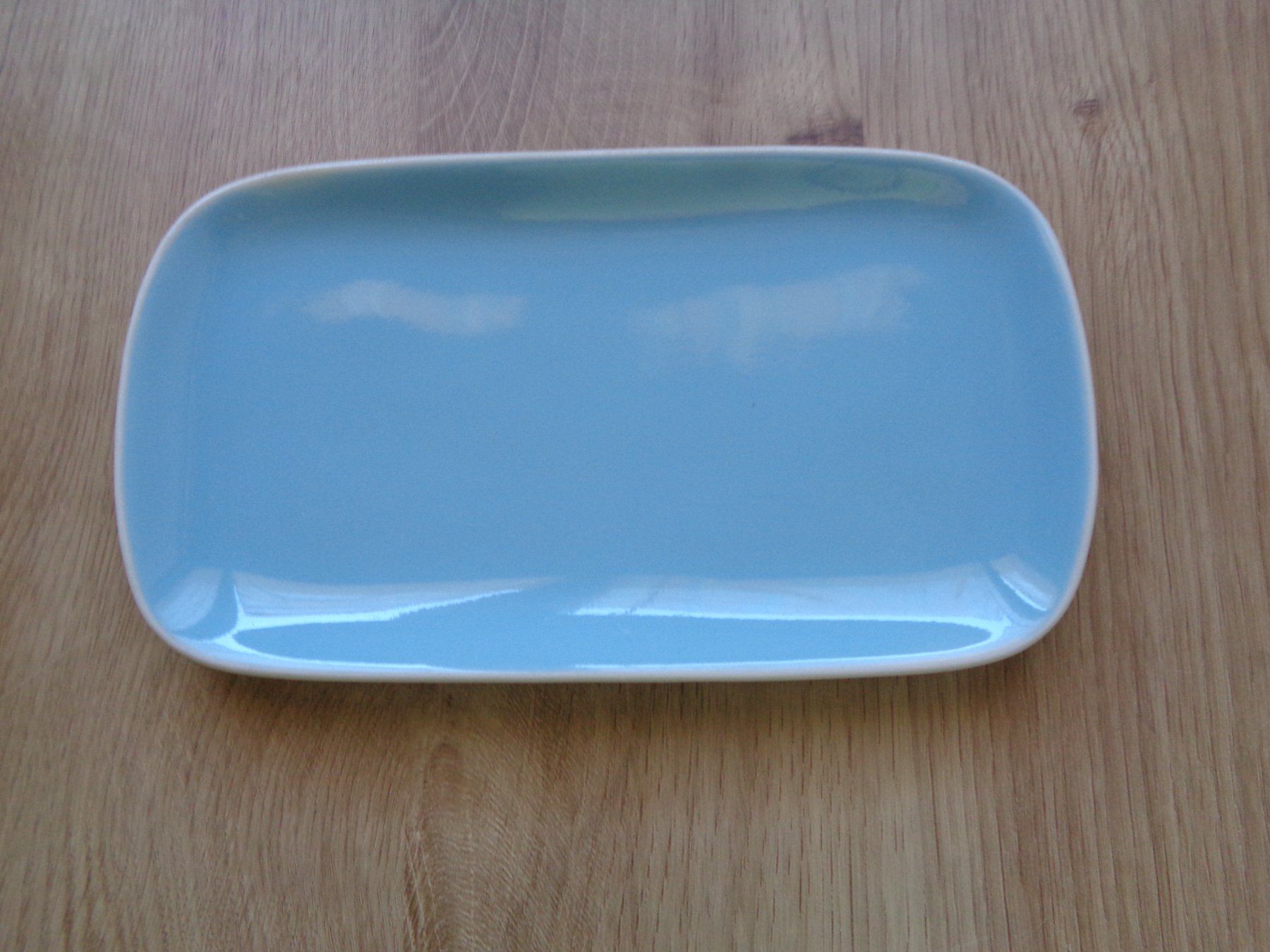 Rössler Piatti di portata: NEUWERTIG RÖSSLER BLAU HELLBLAU BUTTERPLATTE ORIGINAL 60 ER – Usato da Henggart venduto da linda666