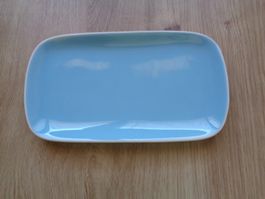 NEUWERTIG RÖSSLER BLAU HELLBLAU BUTTERPLATTE ORIGINAL 60 ER