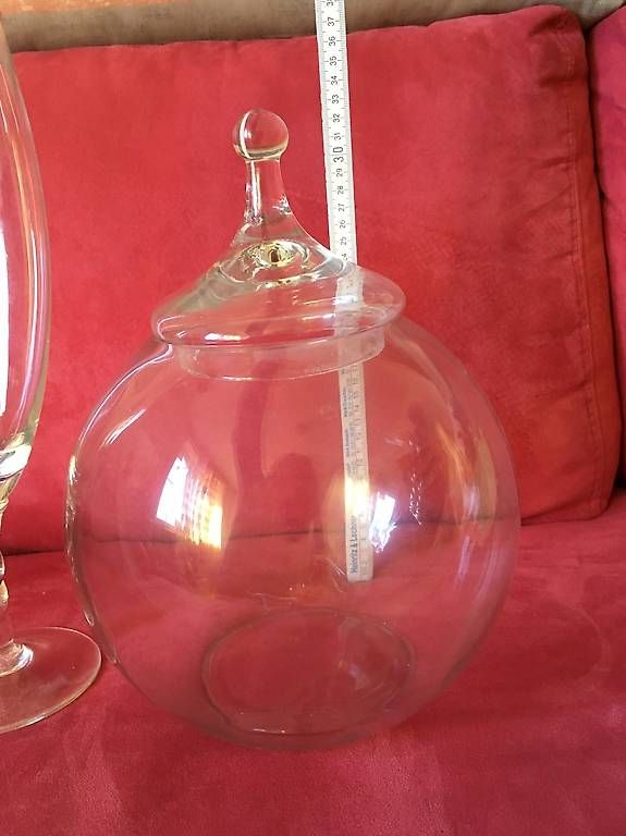 Schalen: Glas Bowle mit Deckel – Gebraucht aus Basel von c.deluca 1