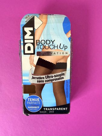 Halterlose Strümpfe, DIM Up Easy, Grösse 3/L,  Peau Dorée