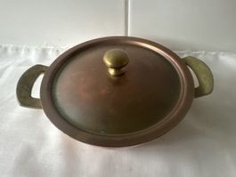 Kupfertopf Spring mit Deckel, 18/10 Edelstahl d. Innen 14 cm