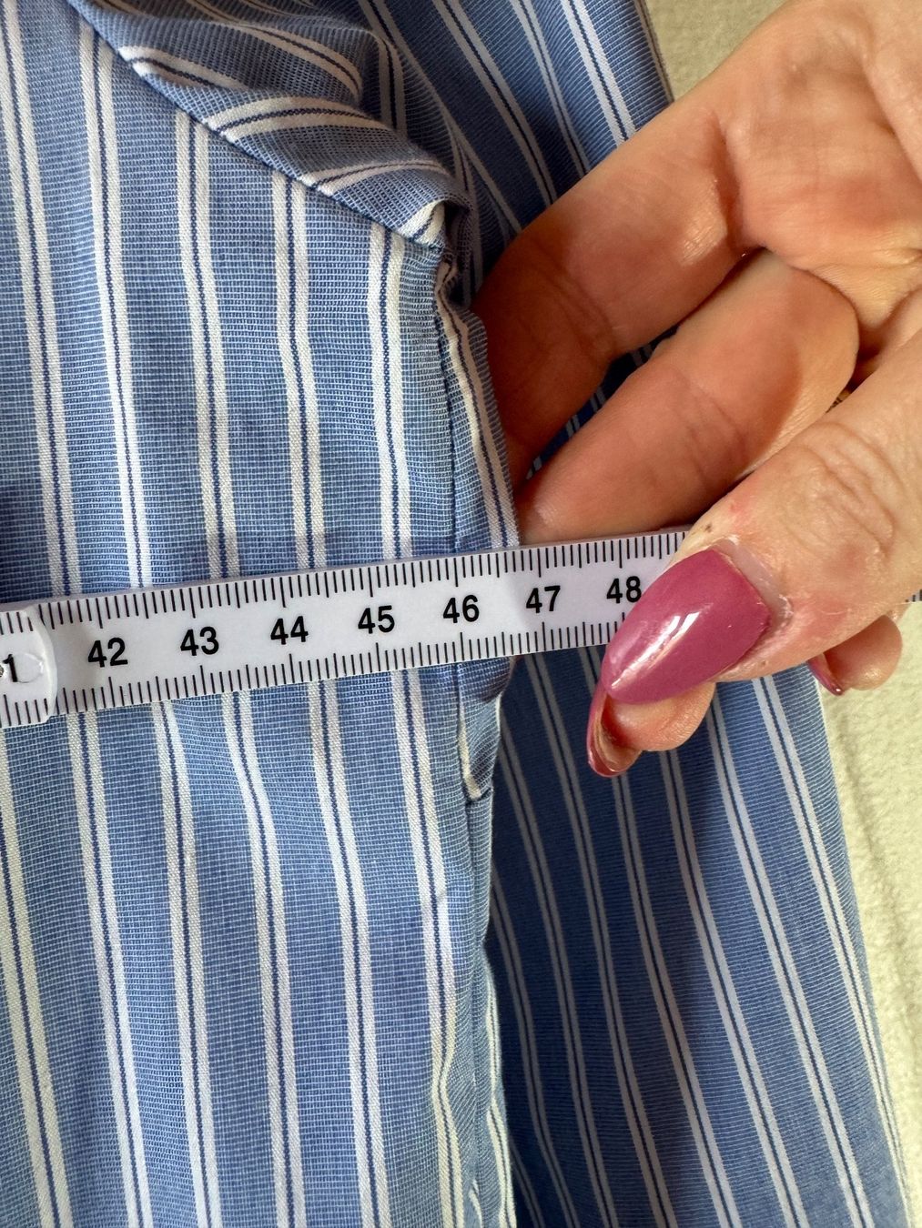 Camicette: Gestreifte Bluse mit Blumenmuster  ca Gr. S – Usato da Grosswangen venduto da second_hand_dress 7