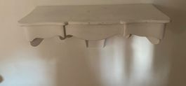Massivholzwandregal weiss Shabby Chic