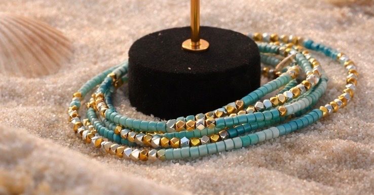 Altri gioielli: Handmade Beaded Jewellery Set – Nuovo e nell'imballaggio originale da Oftringen venduto da Eylem79 2
