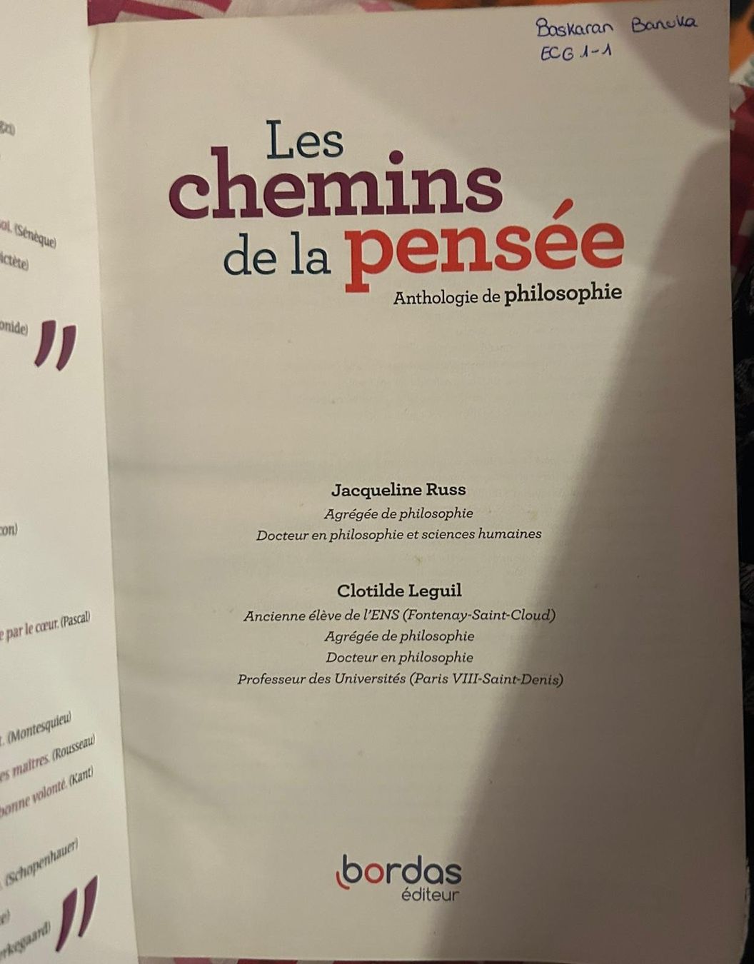 Libri: Les chemins de la pensée – Nuovo (secondo la descrizione) da Henniez venduto da ban_2ksw
