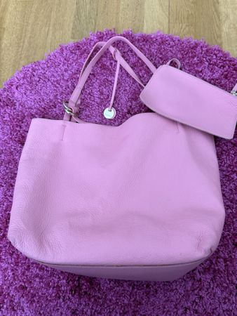 Coccinelle Tasche mit Pochette - Pink - Guter Zustand