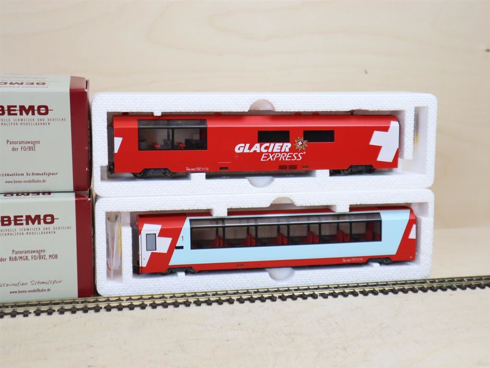 BEMO Glacier Express Panoramawagen Set | Kaufen Auf Ricardo