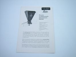 Leitz Bedienungsanleitung der Aufsatzkamera MAKAM