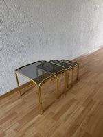 3er Set Beistelltische Vintage, 70er Jahr Mid Century