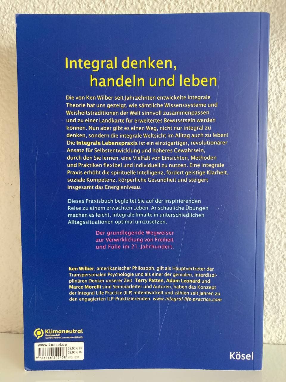 Libri: Integrale Lebenspraxis – Ken Wilber,T. Pattern,A. Leonard... – Usato da Frauenfeld venduto da SCHATZtruhe369 1