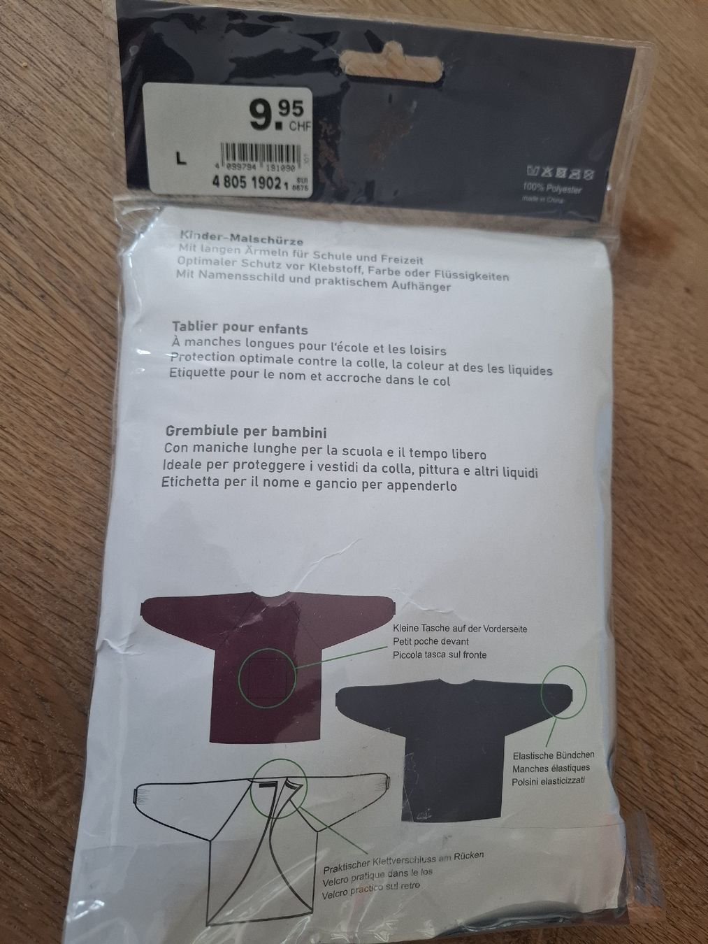 Altro per bambini: tablier d école-bricolage  – Nuovo e nell'imballaggio originale da Saignelégier venduto da mar_kf97