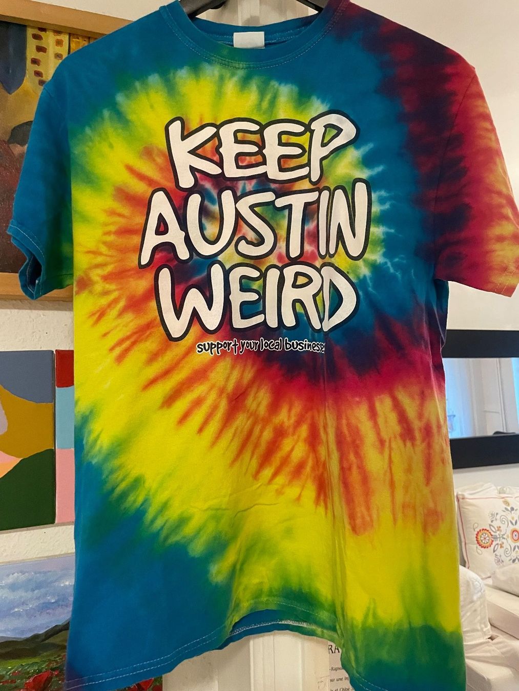 T-Shirts: Tie-Dye Tee "Keep Austin Weird" – Gebraucht aus Genève von lailas_things