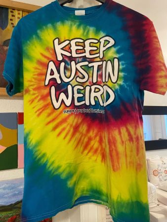 Tie-Dye Tee "Keep Austin Weird"