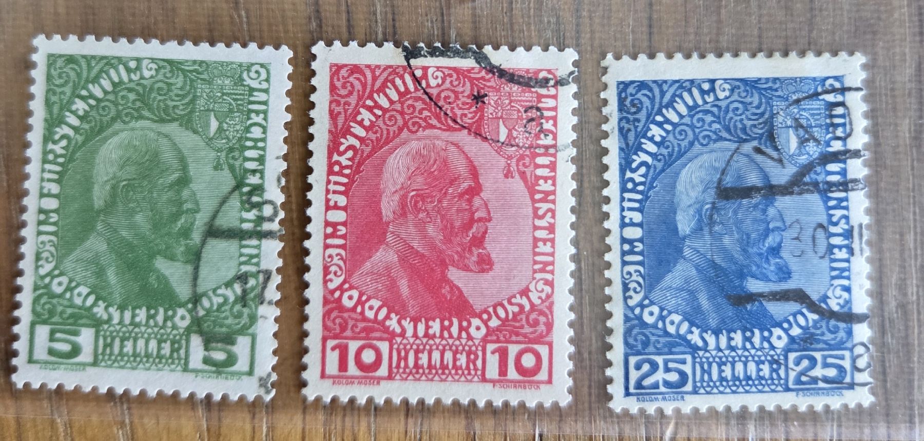 Alle Briefmarken: Briefmarken Liechtenstein 5, 10, 25 Heller.. – Gebraucht aus Stans von Ducati16 1
