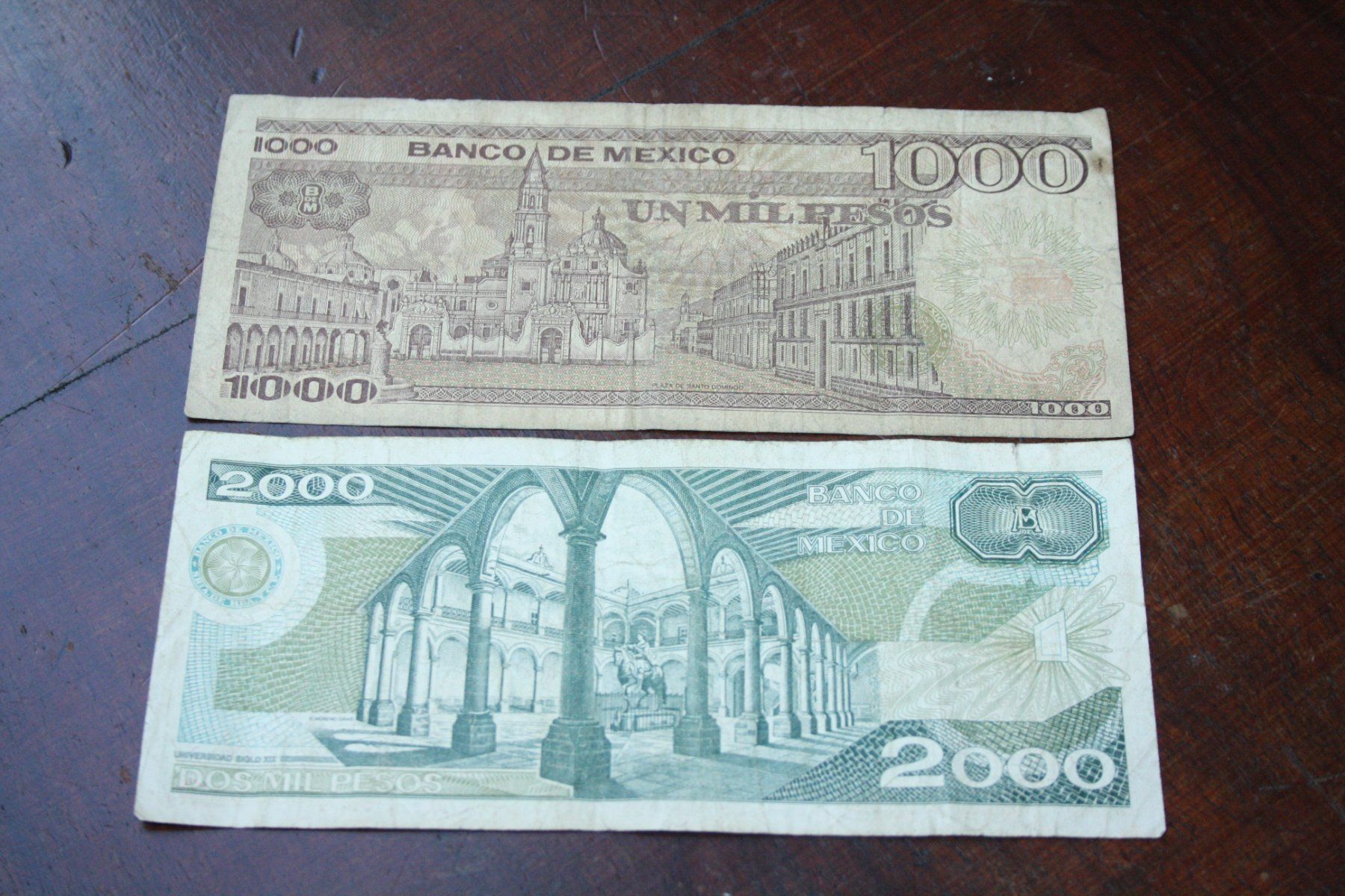 Banknoten: Mexique – Gebraucht aus Cormondrèche von Hermes.monnaies 1