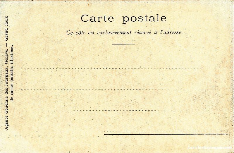 Ansichtskarten: Genève - Promenade de la Treille + c1900 – Gebraucht aus Emmenbrücke von teestube 1