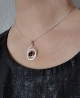 Hübscher feiner Anhänger Silber 800 Rauchquarz aus den 70ern