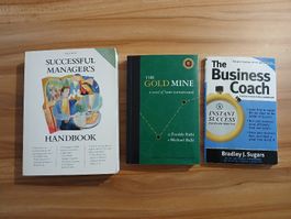 3 livres management Business Coach, Gold Mine, Su. Manager's