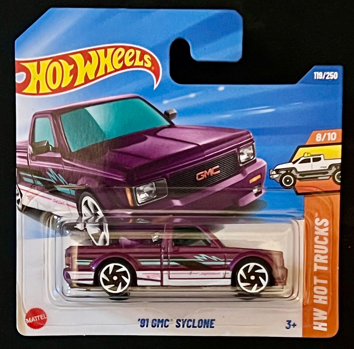Hot Wheels Modellini d'auto: Hot Wheels '91 GMC Syclone, 119/250 – Nuovo e nell'imballaggio originale da Rümlang venduto da Wantedjoe