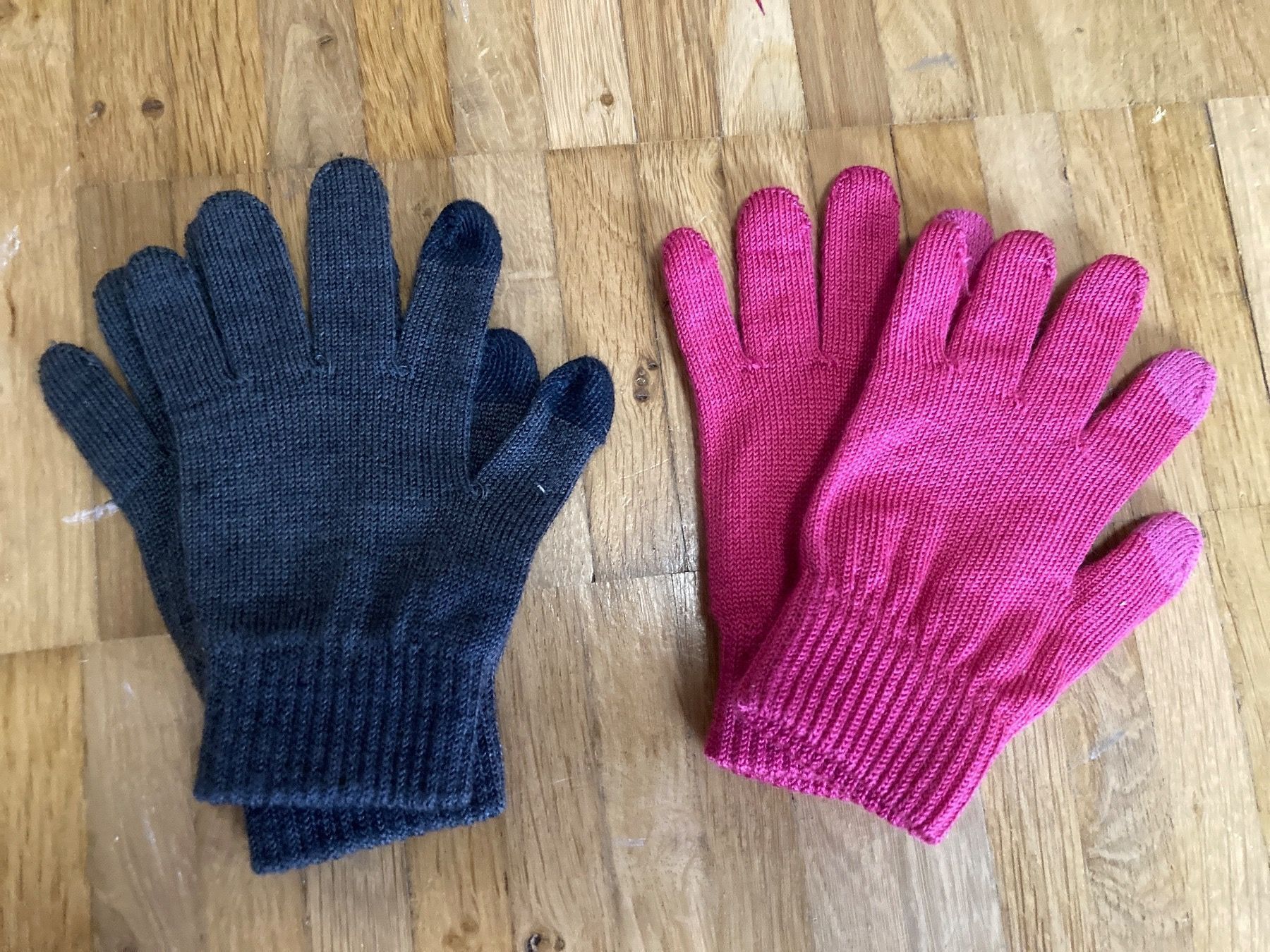 Guanti & manicotti: Kinder Handschuhe mit Touchscreen Funktion grau & pink – Nuovo (secondo la descrizione) da Thun venduto da Vans_98
