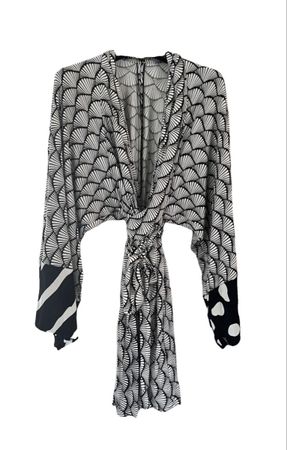 Issa - Mini robe en soie façon kimono