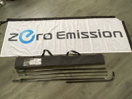 Beachflag Zero Emission von Nissan 320cm