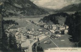 Sils Maria  GR  vom Larethügel aus gesehen    um  1 9 0 9