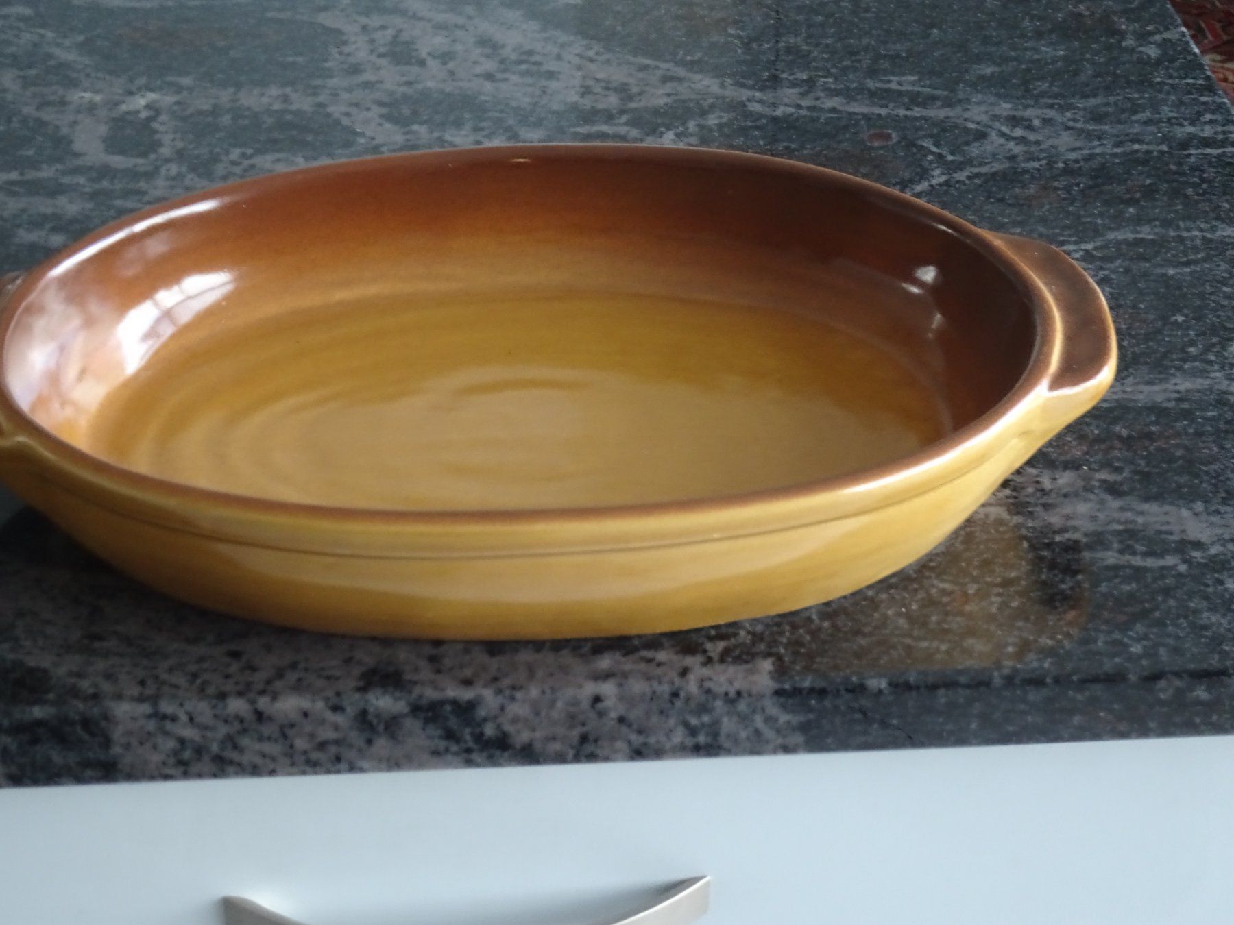Rössler Teglie da forno: Rössler Braun-Caramel Gratinform /  NEU  Vintage – Nuovo (secondo la descrizione) da Zürich venduto da Roulet