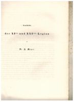 Archäologie: XI und XXI Legion
