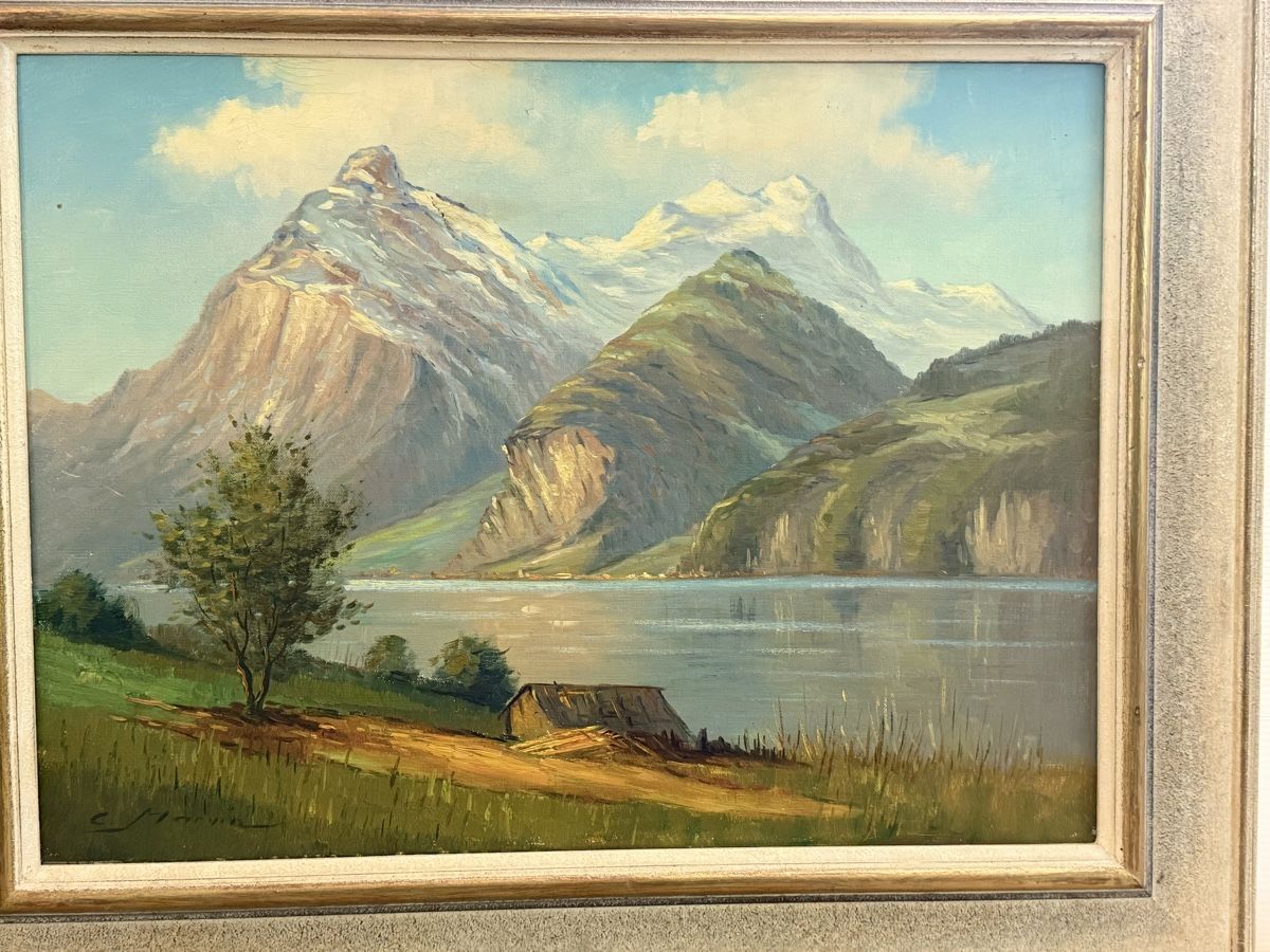 Gemälde: C. Marvin - Ölgemälde - Landschaft – Gebraucht aus Solothurn von NUVICO 5