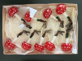 Antiker Christbaumschmuck Lauscher Pilze