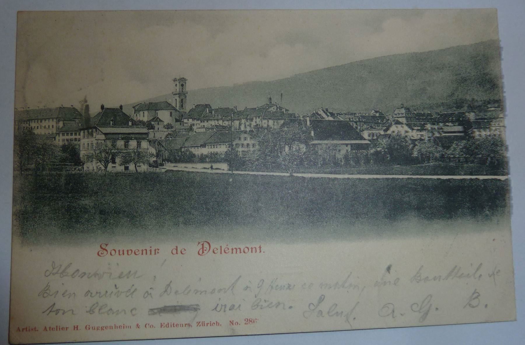 Cartoline postali: Delémont – Usato da Lajoux JU venduto da Briard0